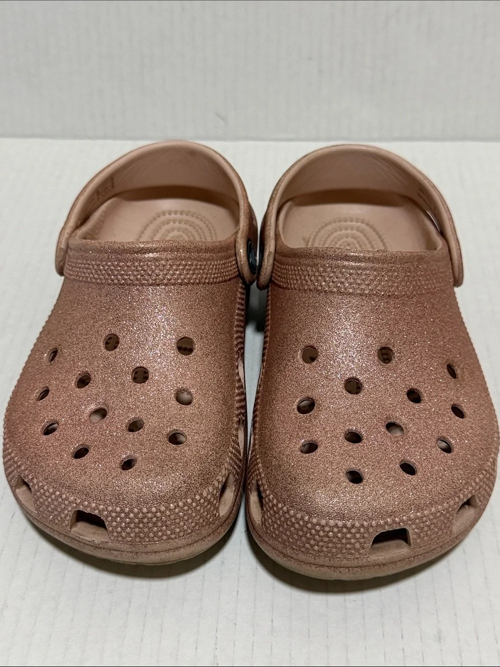 Kids Classic Glitter Crocs Sandals - Kids Juniors Size 1